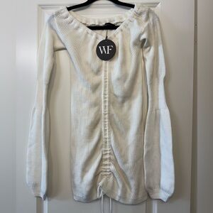 Women's White Sweater Dress